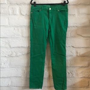 Michael Kors Green Skinny Jeans, Size 12